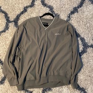 (L) Green Eddie Bauer Work Coat